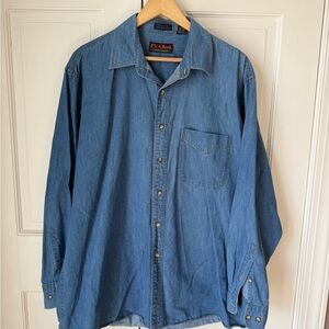 Vintage Jos A. Bank Blue Denim Shirt Classic